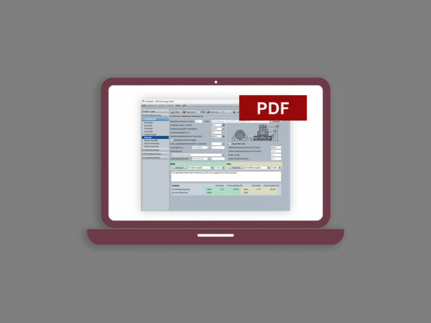 Keilwellenberechnung im PDF-Format