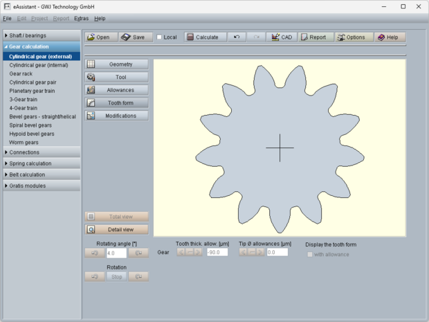 Pojedyncze koło zębate walcowe