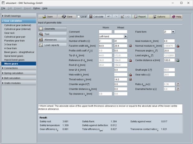 Ślimak walcowy z kołem globoidalnym