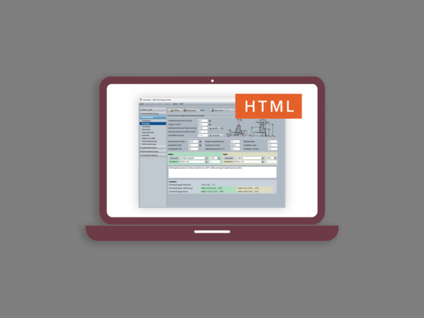 Presssitzberechnung im HTML-Format